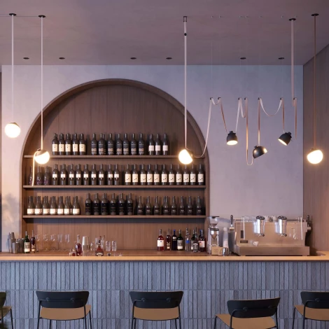 Трековый светильник светодиодный ART-INBELT-BOWL-R210-16W Day4000-MIX (BK, 100 deg, 48V, DALI) (Arlight, IP20 Металл) 051160