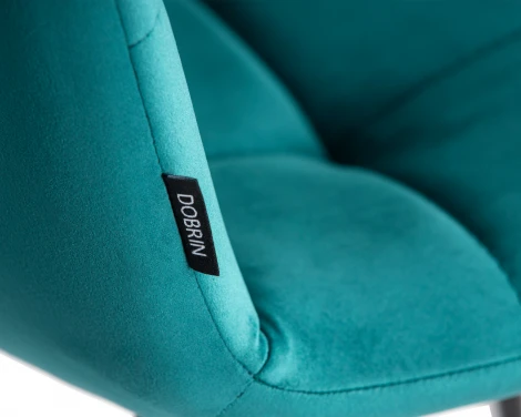 Стул обеденный DOBRIN CHILLY (Морской волны Holland 56, основание черное)