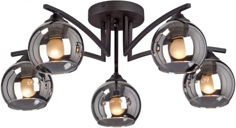 Потолочная люстра на штанге Vitaluce V4285-1/5PL (220V, шарики)