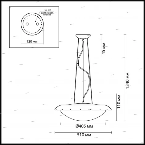 Подвесной светильник Odeon Light Zita 2752/3