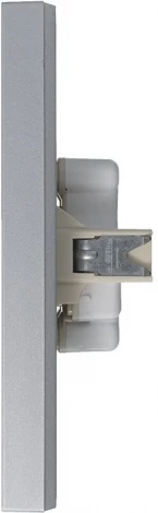 Розетка встраиваемая двойная без заземления (алюминий) Systeme Electric AtlasDesign ATN000320