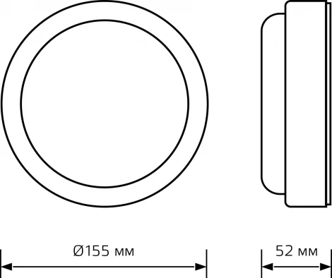 Настенно-потолочный светильник светодиодный LITE 126418315 IP65