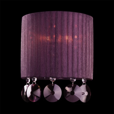 Настенный светильник Eurosvet Diori 3153/2 хром/гранатовый хрусталь Strotskis