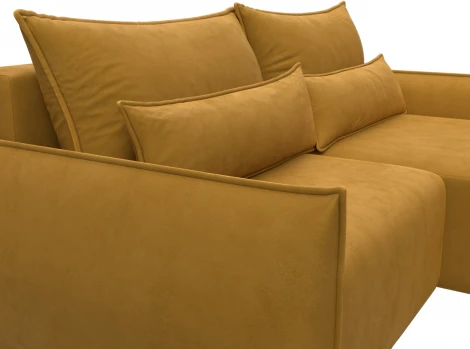 Диван угловой Лига-051 НПБ угол универсальный Лига Диванов (Велюр) арт.128716