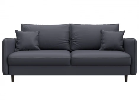 Диван прямой Лига-064 НПБ (ДСП/Дерево/Экокожа/Серый) Лига Диванов 129930