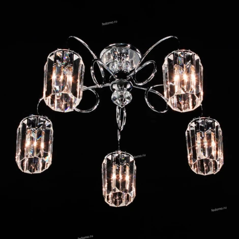 Потолочная люстра Citilux Синди CL330151 (220V, хрусталь)