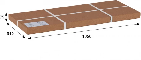 Вешалка костюмная Д 10 металлик/ слоновая кость Mebelik арт.002265