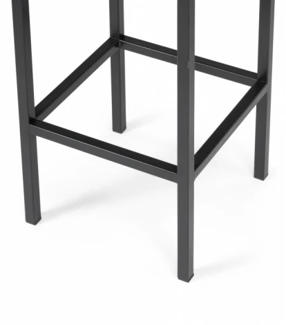 Барный стул Woodville Лофт (Металл, Велюр/Черный) арт.614950