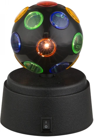 Интерьерная настольная лампа Globo Disco 28017 (для детской, LED, выключатель, шар)