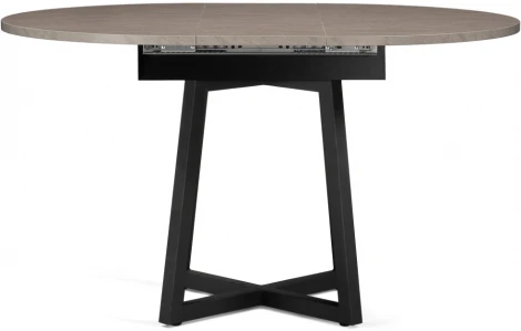 Деревянный стол Woodville Регна черный / бежевый 504218