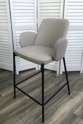 Полубарный стул M-City NYX (H=65cm) VF119 светло-серый / VF120 серый