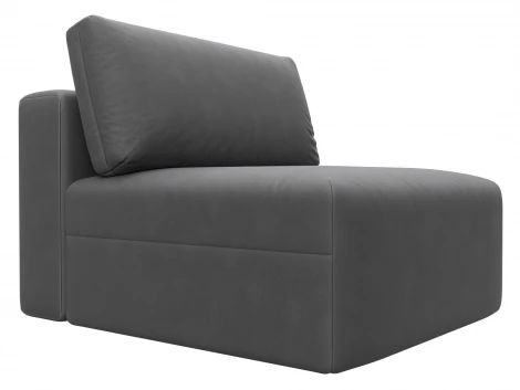 Модуль диван Лига-060 НПБ (ЛДСП,Брус,Фанера,Замша/Серый) Лига Диванов 129543