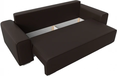 Диван прямой Лига-029 (Коричневый/Экокожа) Лига Диванов арт.121032