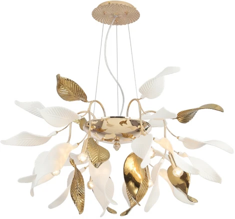 Подвесная люстра Crystal Lux STEFANIA SP6R (220V, на тросе, листья)