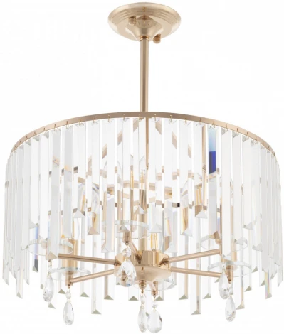 Подвесная люстра хрустальная на штанге Arte Milano Sorrento-2509 372509/6/250/500 GD (220V)