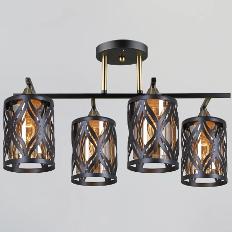 Потолочная люстра на штанге Reluce 05942-0.3-04 BK+COP