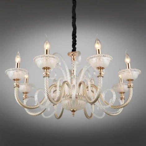 Подвесная люстра Omnilux 883 OML-88303-08 (220V, на цепи, свеча)