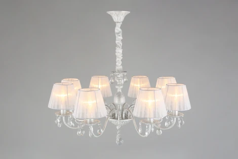 Подвесная люстра Bantine OML-53213-08 (220V, хрусталь, подвески, на цепи)