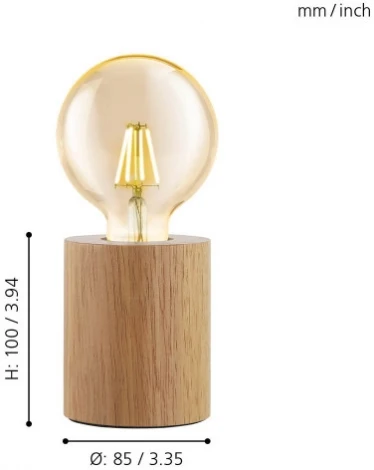 Интерьерная настольная лампа Eglo Turialdo 99079 (220V, выключатель)