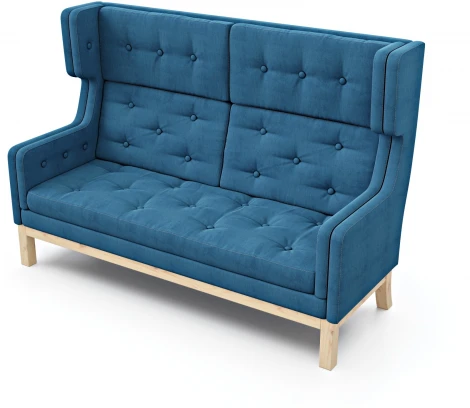 Диван Arsko Айверс Хай Сосна шенилл синий
