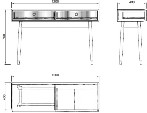 Консоль 120*40*76см Garda Decor арт.77IP-CST008