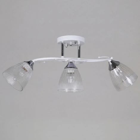 Потолочная люстра на штанге Reluce 55560-0.3-03 WH+CR