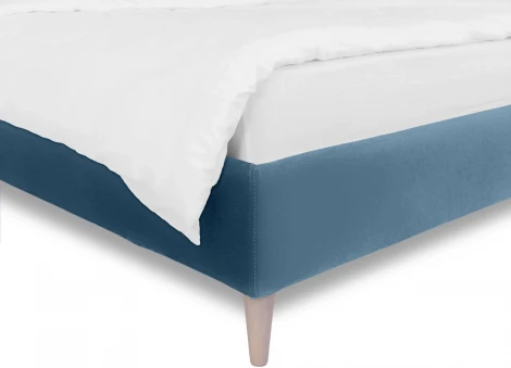 Кровать Queen II Sharlotta L 1600 ОГОГО (арт.577066), (Ткань/Голубой)