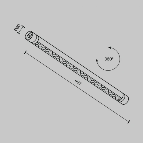 Трековый светильник Downlight модульный низковольтный LED 12W 24V Maytoni Points C149CL-L500-12W3K-B