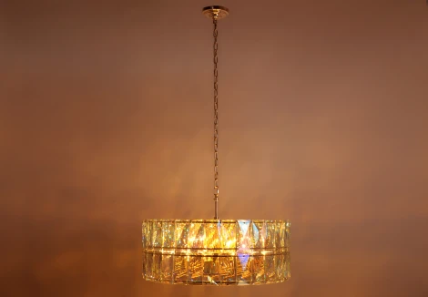 Подвесная люстра Abrasax Frieda L.9301-24GO (220V, на цепи, круглые)