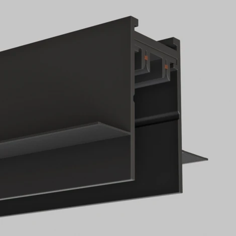 Шинопровод однофазный встраиваемый под ГКЛ 12 мм 3м Imex Smart Line IL.0050.2000-3-BK