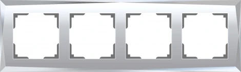 Рамка на 4 поста Diamant (зеркальный) Werkel W0041220 (a051018)