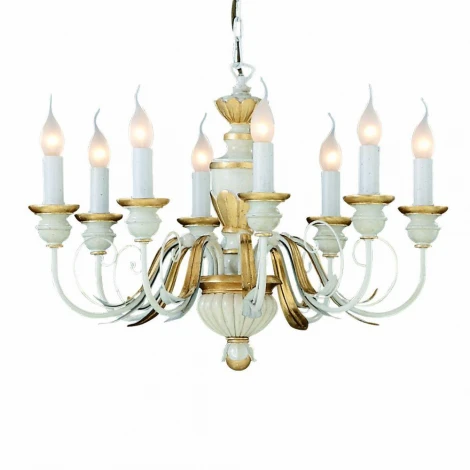 Подвесная люстра Ideal Lux Firenze SP8 BIANCO ANTICO
