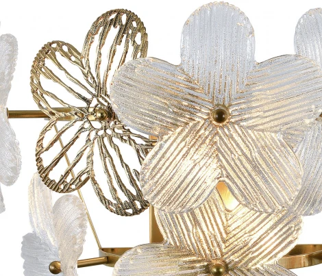 Настенный светильник (12049/2W Brass) Indigo Fiori V000554 (220V, цветы)