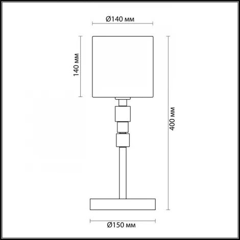 Интерьерная настольная лампа Odeon Light Pavia 4112/1T