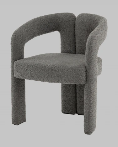 Стул Болинджер букле темно-серый Stool Group арт.УТ000041355