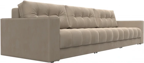 Диван прямой с декором Лига-049 НПБ Лонг Лига Диванов (Велюр) арт.128421