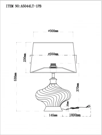 Настольная лампа Arte Lamp Nekkar A5044LT-1PB (220V)