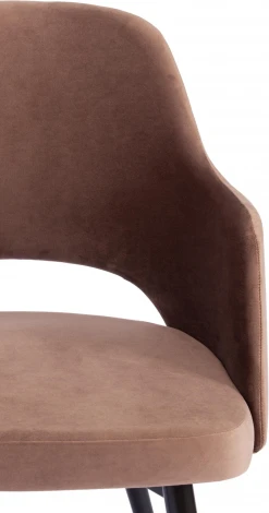 Обеденный стул Tetchair VALKYRIA (Ткань,Металл/Коричневый,Черный )