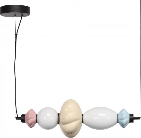 Подвесной светильник ST Luce Florentini SL6134.423.01 черный/синий, желтый, розовый, опаловый LED 1*18W 3000K (220V, на тросе)