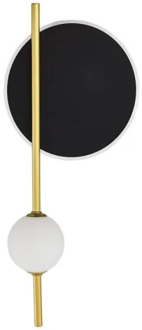 Настенный сетильник ST Luce Dali SL6507.431.02 Шампань, Черный/Белый LED 1+1*9+4W 4000K (220V, шар)