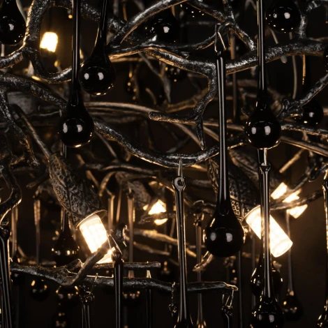 Подвесная люстра Loft It Bijout 10067/1250 BK (220V, на тросе, ветки)