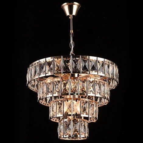 Подвесная люстра Reluce 01775-0.4-06 (220V, хрусталь, на цепи)