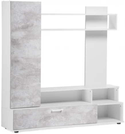 Готовая гостиная Woodville Nigel белый / цемент светлый 499621