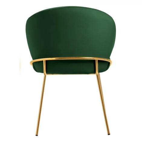 Стул-полукресло Emil зеленый с золотыми ножками Bradex Home арт.RF 0845