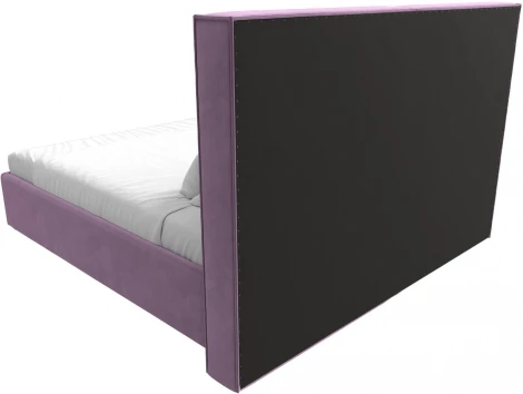 Кровать интерьерная Аура 200 (Сиреневый/Микровельвет) Лига Диванов арт.120564