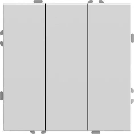 Выключатель трехклавишный (белый) Stekker Эмили 49870