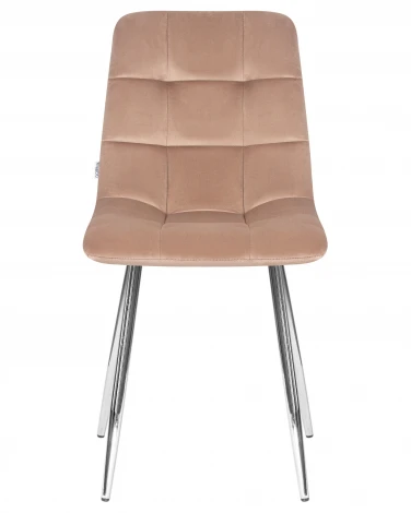 Стул обеденный ALEX (хром ножки, мокко велюр (V108-104),)