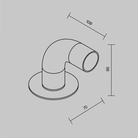 Наземный светильник уличный Maytoni Sleek O477FL-L2GF3K1 (LED, 220V, IP65)