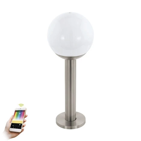 Наземный светильник Eglo Nisia-c 97248 (LED, 220V, управление смартфоном, умный дом - Awox, шар, IP44)