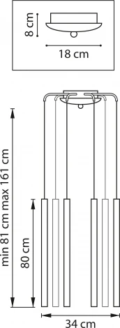 Подвесной светильник Lightstar Tubo L8T747443